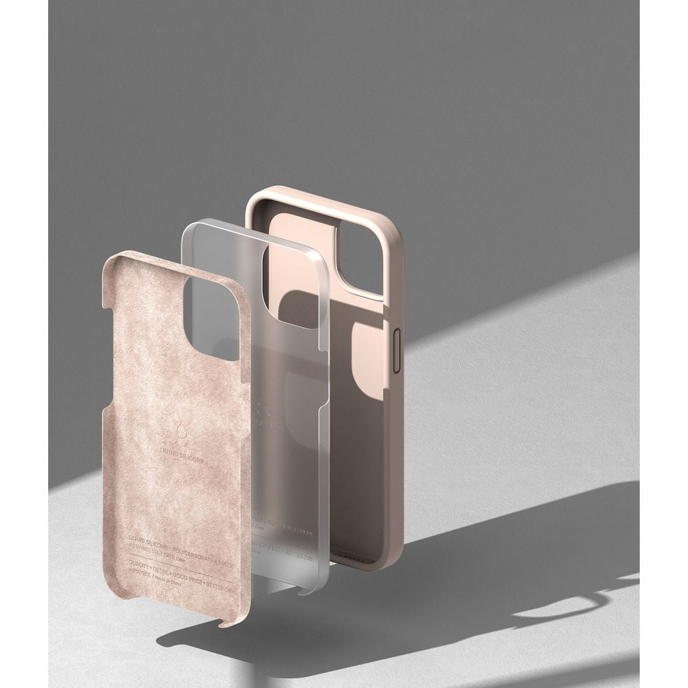 Ringke silikoninis dėklas iPhone 14 Plus – Pink Sand -- iPhone 14 Plus