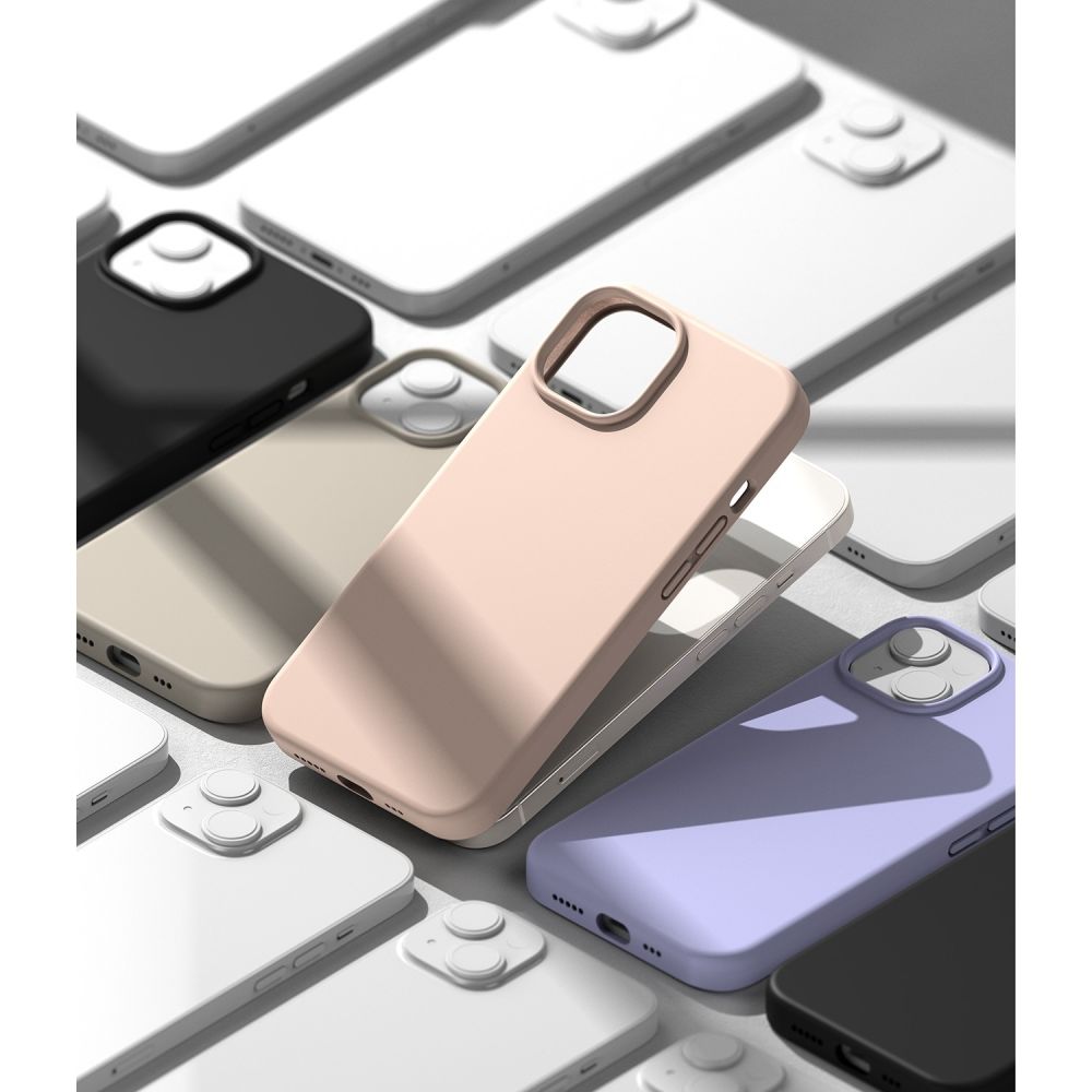 Ringke silikoninis dėklas iPhone 14 Plus – Pink Sand -- iPhone 14 Plus