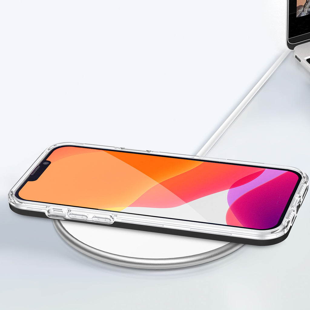 Skaidrus sustiprintas dėklas Samsung Galaxy A03 – juodas rėmelis -- Samsung Galaxy A03