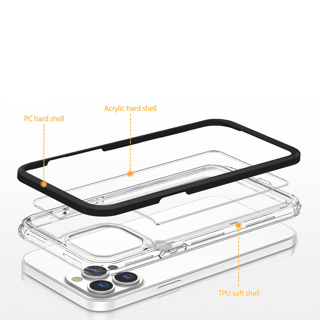 Skaidrus „Clear 3in1“ dėklas Samsung Galaxy A03 – mėlynas -- Samsung Galaxy A03