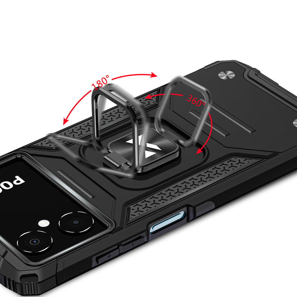 Wozinsky Ring Armor dėklas Samsung Galaxy A03 – juodas su žiedu -- Samsung Galaxy A03