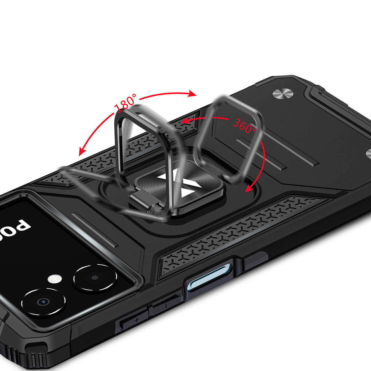 Wozinsky Ring Armor dėklas Samsung Galaxy A03 – juodas su žiedu -- Samsung Galaxy A03