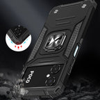 Wozinsky Ring Armor dėklas Samsung Galaxy A03 – juodas su žiedu -- Samsung Galaxy A03