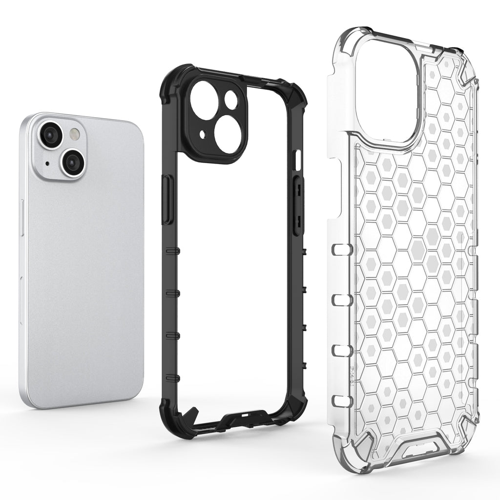 Honeycomb šarvuotas dėklas iPhone 14 – mėlynas