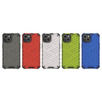 Skaidrus hibridinis dėklas iPhone 14 „Honeycomb“