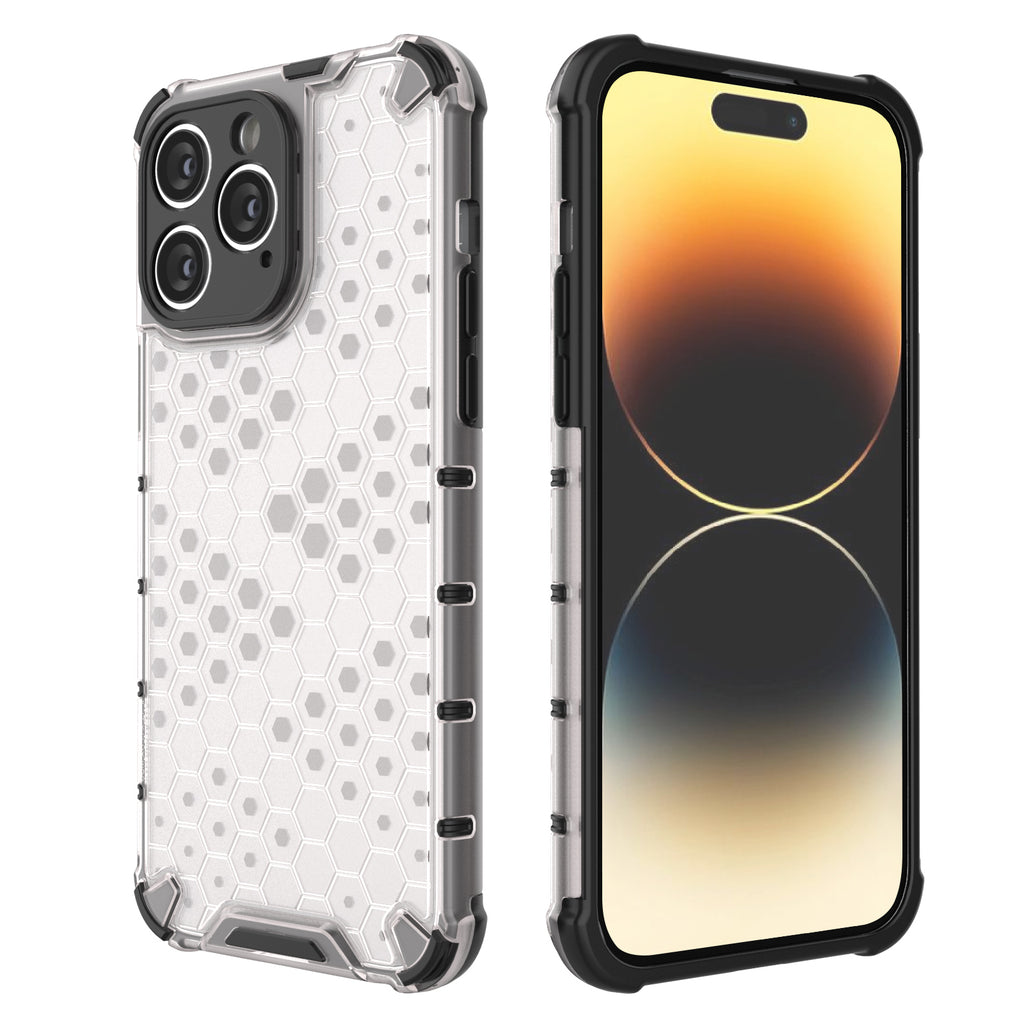 Skaidrus Honeycomb dėklas iPhone 14 Pro