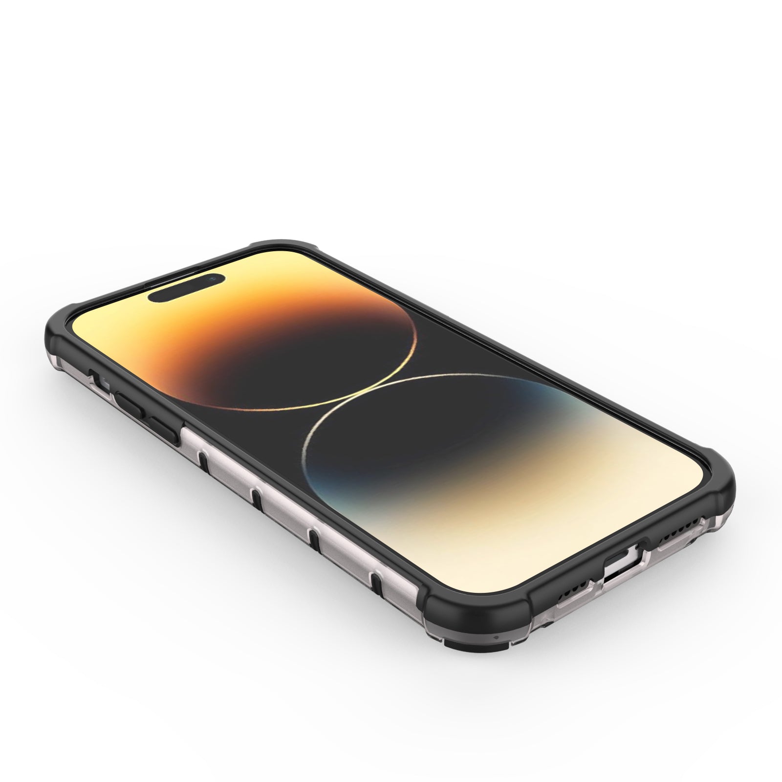 Korėto rašto dėklas iPhone 14 Pro Max – mėlynas