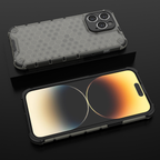 Skaidrus „Honeycomb“ dėklas iPhone 14 Pro Max
