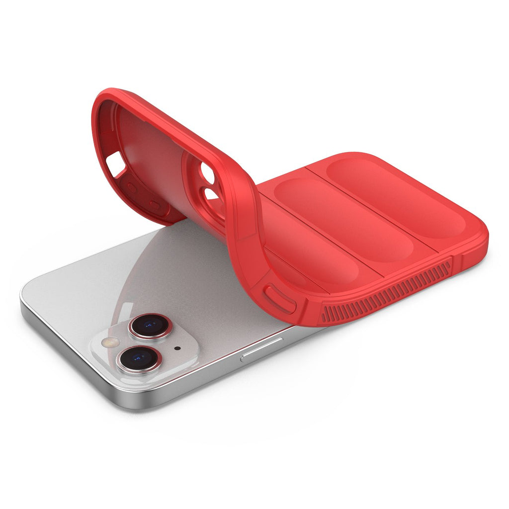 Magic Shield Case šarvuotas dėklas iPhone 14 Plus – raudonas