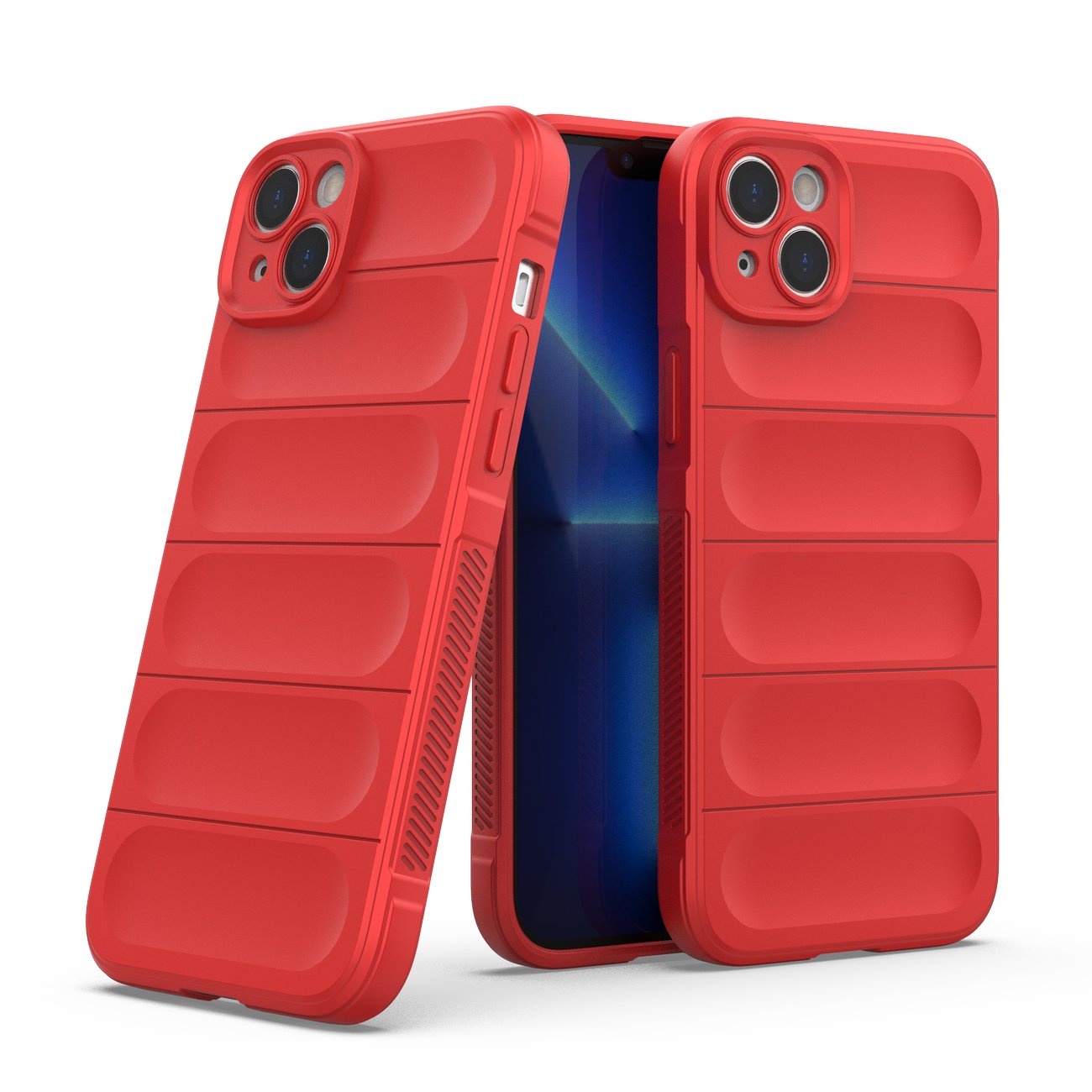 Magic Shield Case šarvuotas dėklas iPhone 14 Plus – raudonas