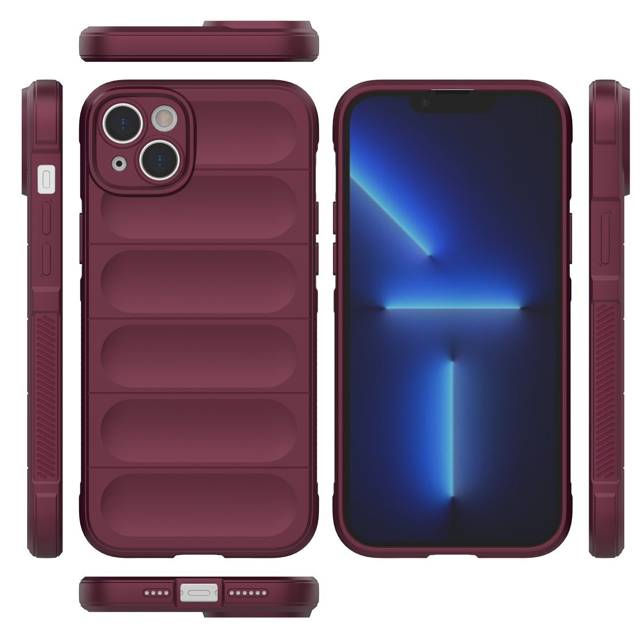 Magic Shield Case dėklas iPhone 14 Plus – bordo