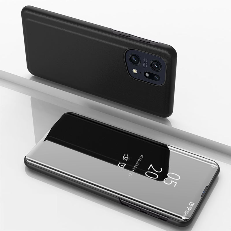 Clear View Case dėklas su atverčiamu dangteliu Oppo Find X5 Pro – juodas -- Oppo Find X5 Pro