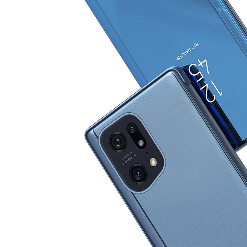 Clear View Case dėklas su atverčiamu dangteliu Oppo Find X5 Pro – juodas -- Oppo Find X5 Pro