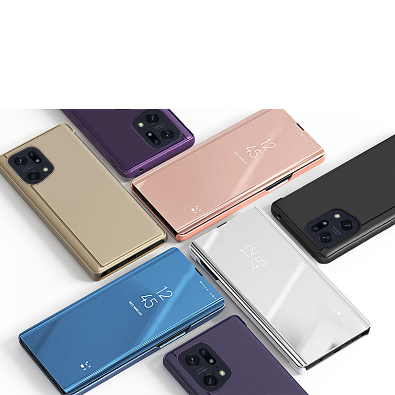 Clear View Case dėklas su atverčiamu dangteliu Oppo Find X5 Pro – juodas -- Oppo Find X5 Pro