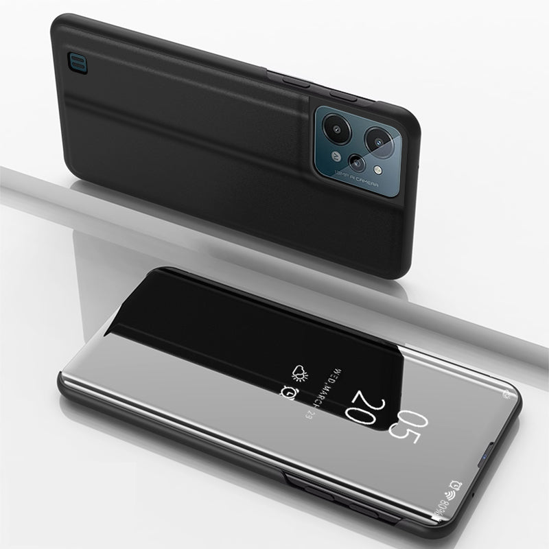 Realme C31 Clear View atverčiamas dėklas – juodas -- Realme C31