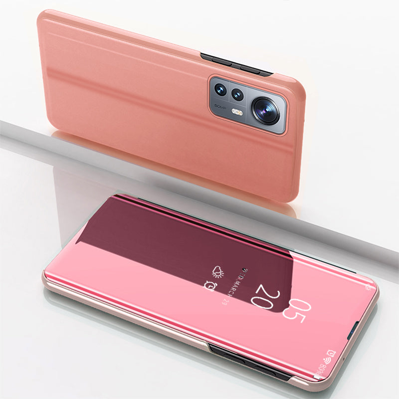 Clear View Case atverčiamas dėklas Xiaomi 12 Lite – rožinis -- Xiaomi 12 Lite