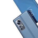 Clear View Case dėklas Xiaomi 12 Lite – mėlynas atverčiamas -- Xiaomi 12 Lite