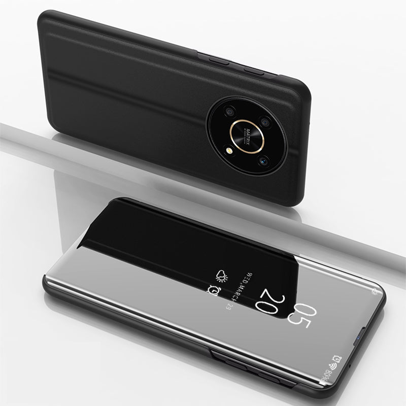 „Clear View“ dėklas Honor X9/X9 5G/X30/Magic4 Lite – juodas -- Honor Magic4 Lite
