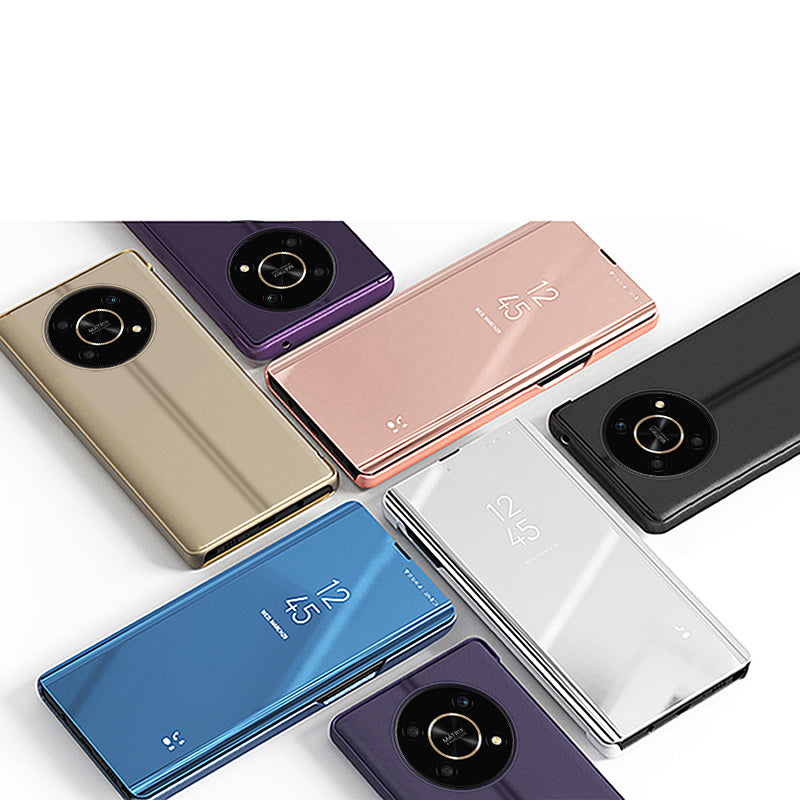 „Clear View“ dėklas Honor X9/X9 5G/X30/Magic4 Lite – juodas -- Honor Magic4 Lite