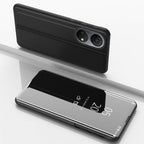 Clear View Case dėklas Honor X7 / Honor Play 30 Plus – juodas -- Honor Play 30 Plus