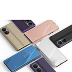 Clear View Case dėklas Honor X7 / Honor Play 30 Plus – juodas -- Honor Play 30 Plus