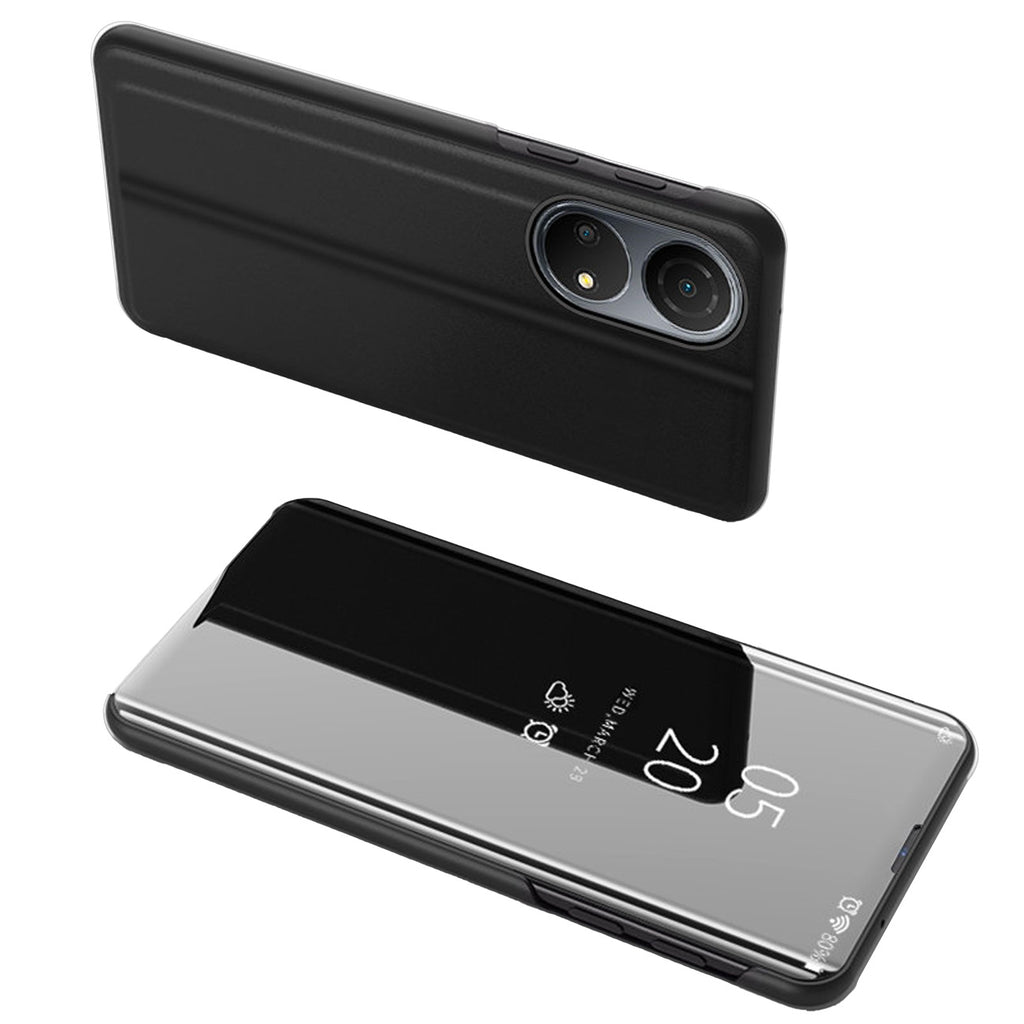 Clear View Case dėklas Honor X7 / Honor Play 30 Plus – juodas -- Honor Play 30 Plus