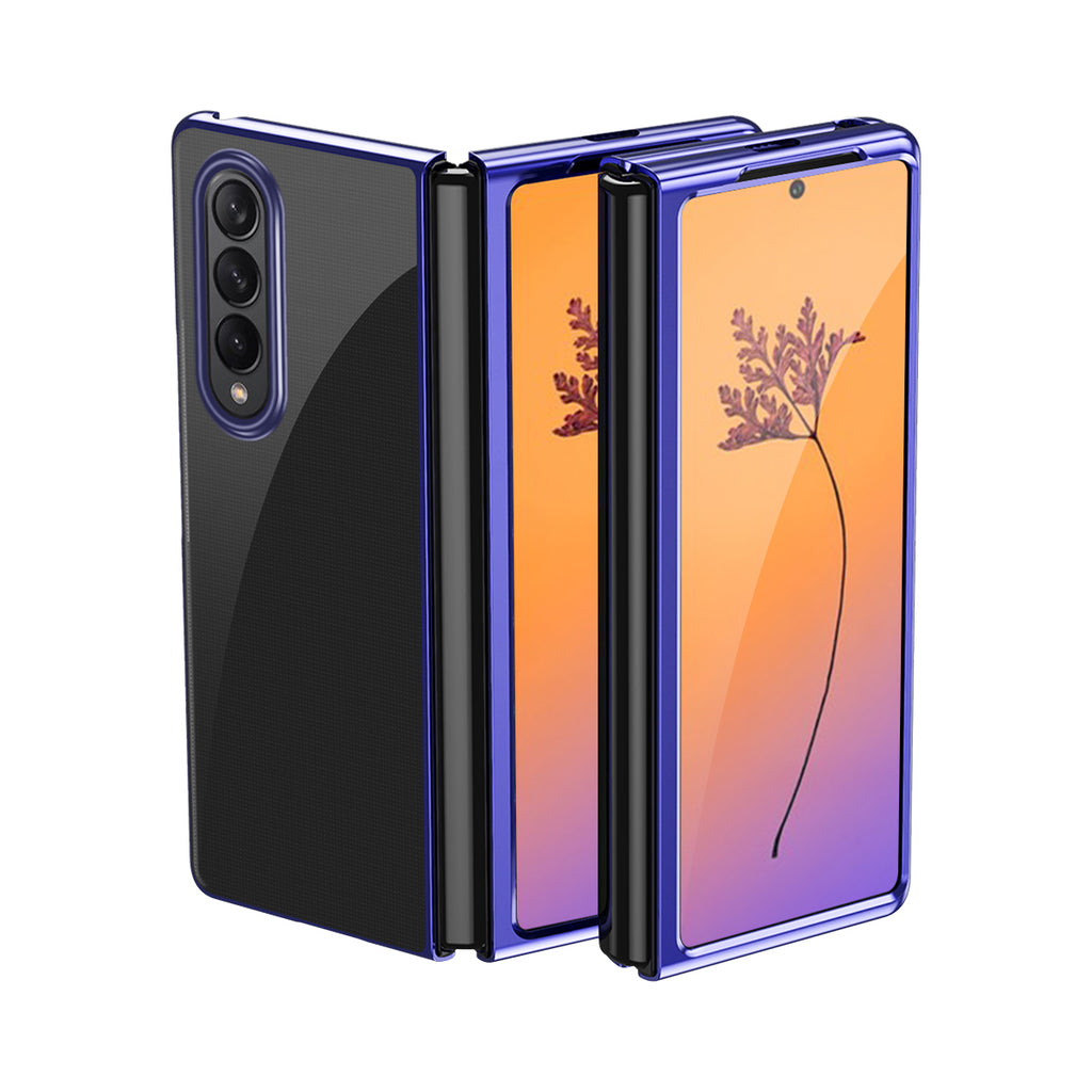 Plating Case dėklas Samsung Galaxy Z Fold 4 – mėlynas -- Samsung Galaxy Z Fold 4