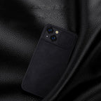 Nillkin Qin Leather Pro dėklas iPhone 14 Plus – juodas