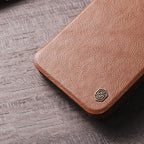 Nillkin Qin Leather Pro dėklas iPhone 14 Plus – juodas