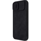 Nillkin Qin Leather Pro dėklas iPhone 14 Plus – juodas