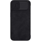 Nillkin Qin Leather Pro dėklas iPhone 14 Plus – juodas
