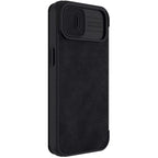 Nillkin Qin Leather Pro dėklas iPhone 14 Plus – juodas