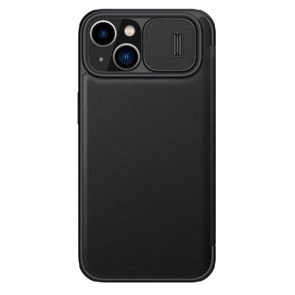 Nillkin Qin Leather Pro dėklas iPhone 14 Plus – juodas