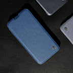 Nillkin Qin Leather Pro dėklas iPhone 14 Plus – juodas
