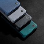 Nillkin Qin Leather Pro dėklas iPhone 14 Plus – juodas