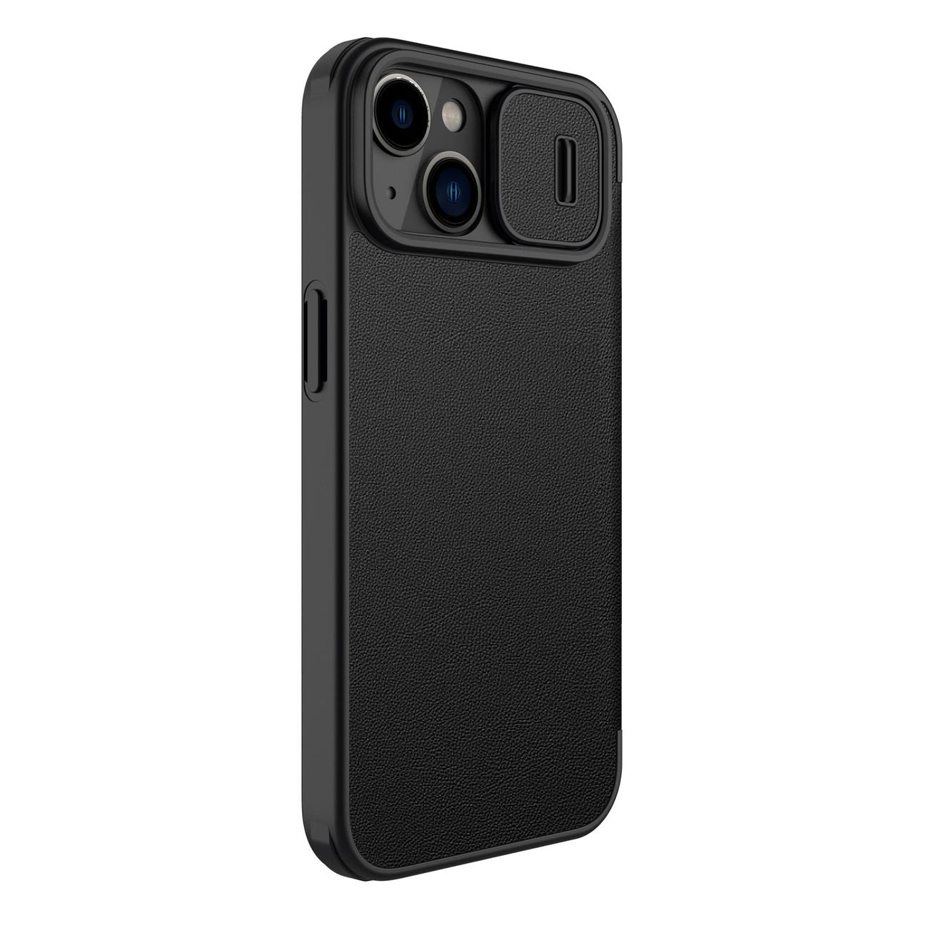 Nillkin Qin Leather Pro dėklas iPhone 14 Plus – juodas
