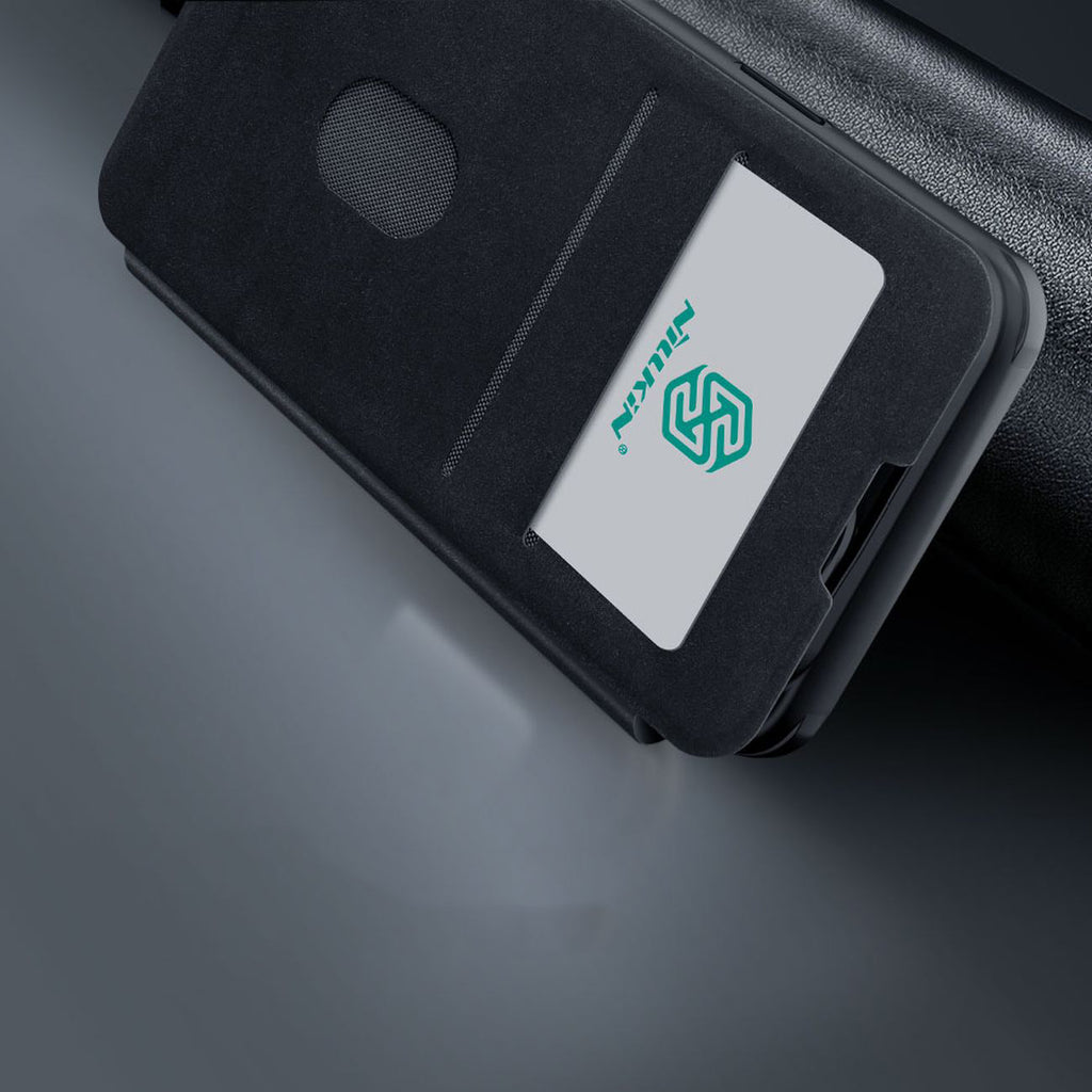 Nillkin Qin Leather Pro dėklas iPhone 14 Plus – žalias
