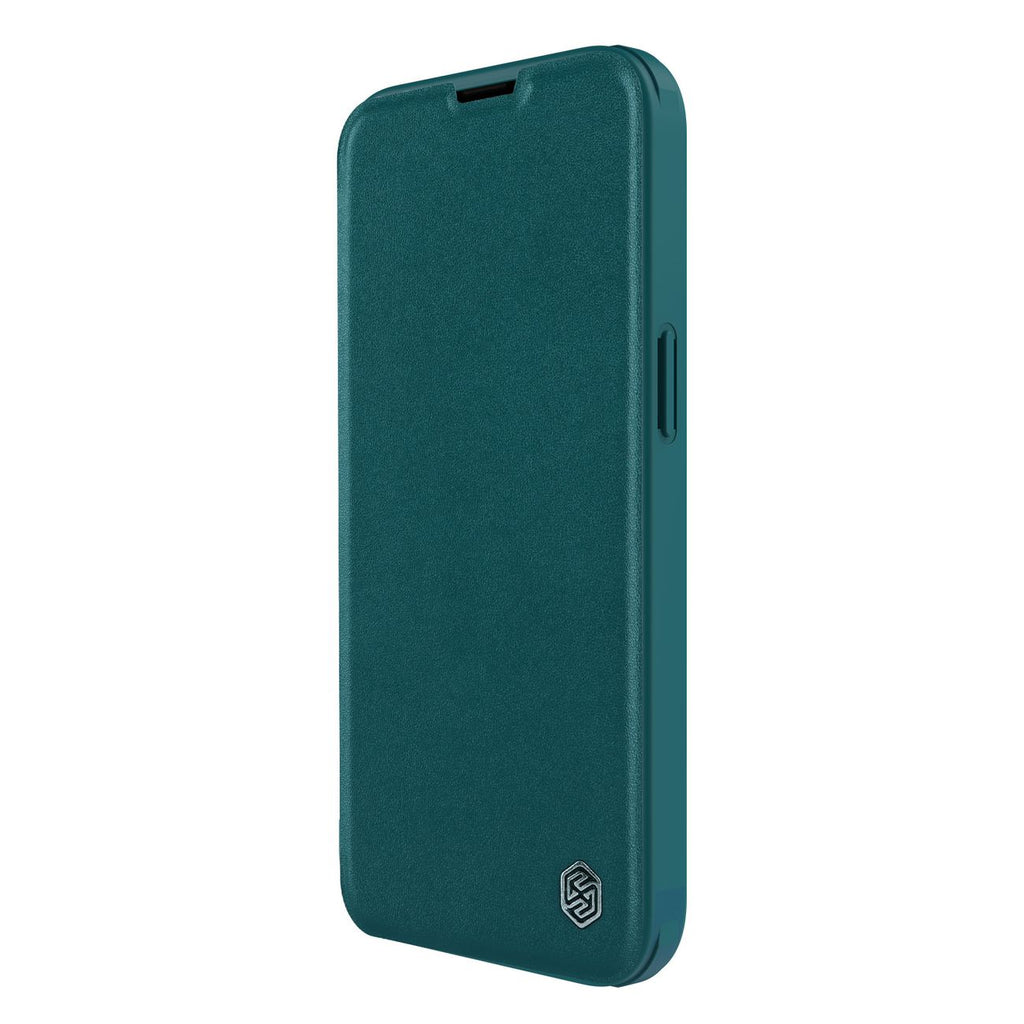 Nillkin Qin Leather Pro dėklas iPhone 14 Plus – žalias