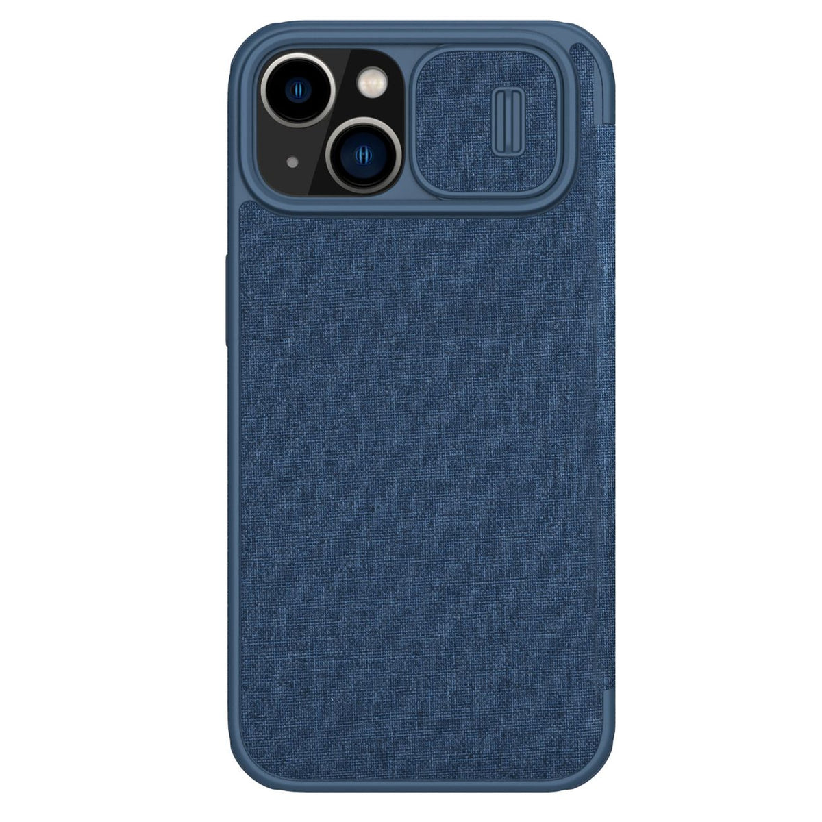 Nillkin Qin Cloth Pro dėklas iPhone 14 Plus – mėlynas