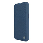 Nillkin Qin Cloth Pro dėklas iPhone 14 Plus – mėlynas
