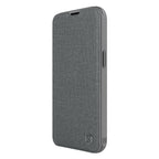 Nillkin Qin Cloth Pro dėklas iPhone 14 Plus – pilkas