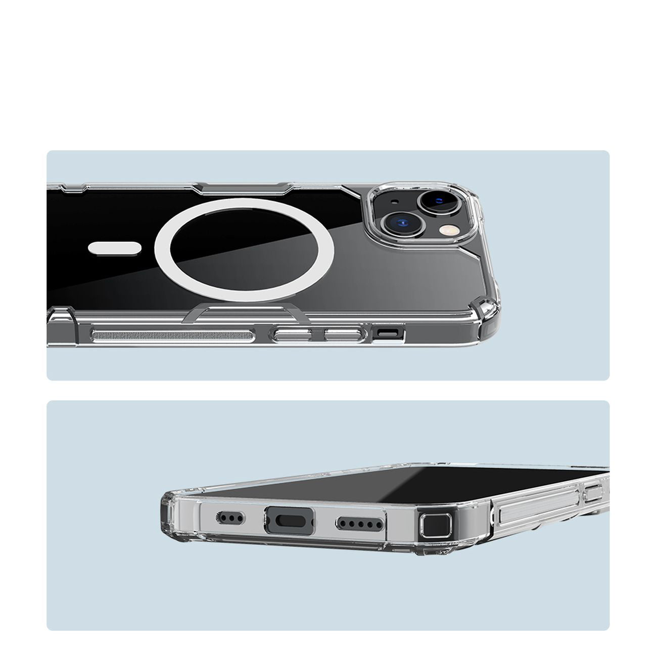 Nillkin Nature Pro MagSafe dėklas iPhone 14 Plus – mėlynas