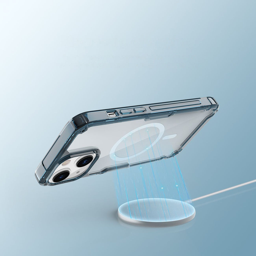 Nillkin Nature Pro MagSafe dėklas iPhone 14 Plus – mėlynas