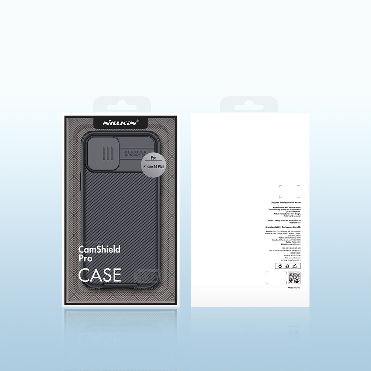 Nillkin CamShield Pro MagSafe dėklas iPhone 14 Plus – juodas