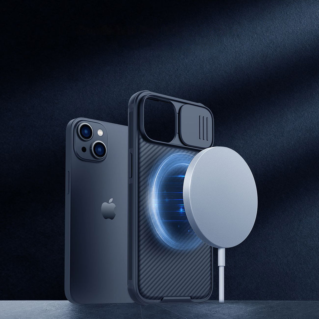 Nillkin CamShield Pro MagSafe dėklas iPhone 14 Plus – juodas