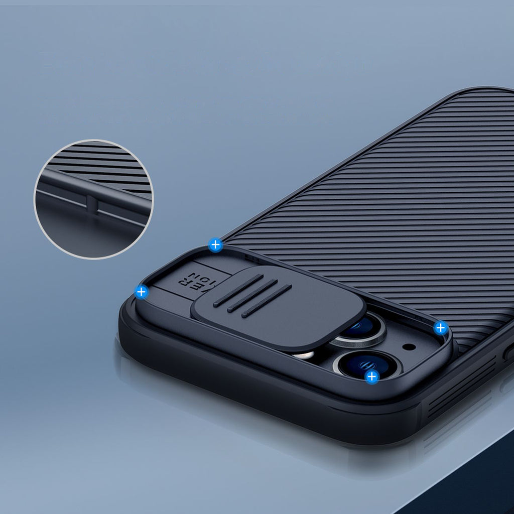 Nillkin CamShield Pro MagSafe dėklas iPhone 14 Plus – mėlynas