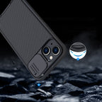 Nillkin CamShield Pro MagSafe dėklas iPhone 14 Plus – mėlynas