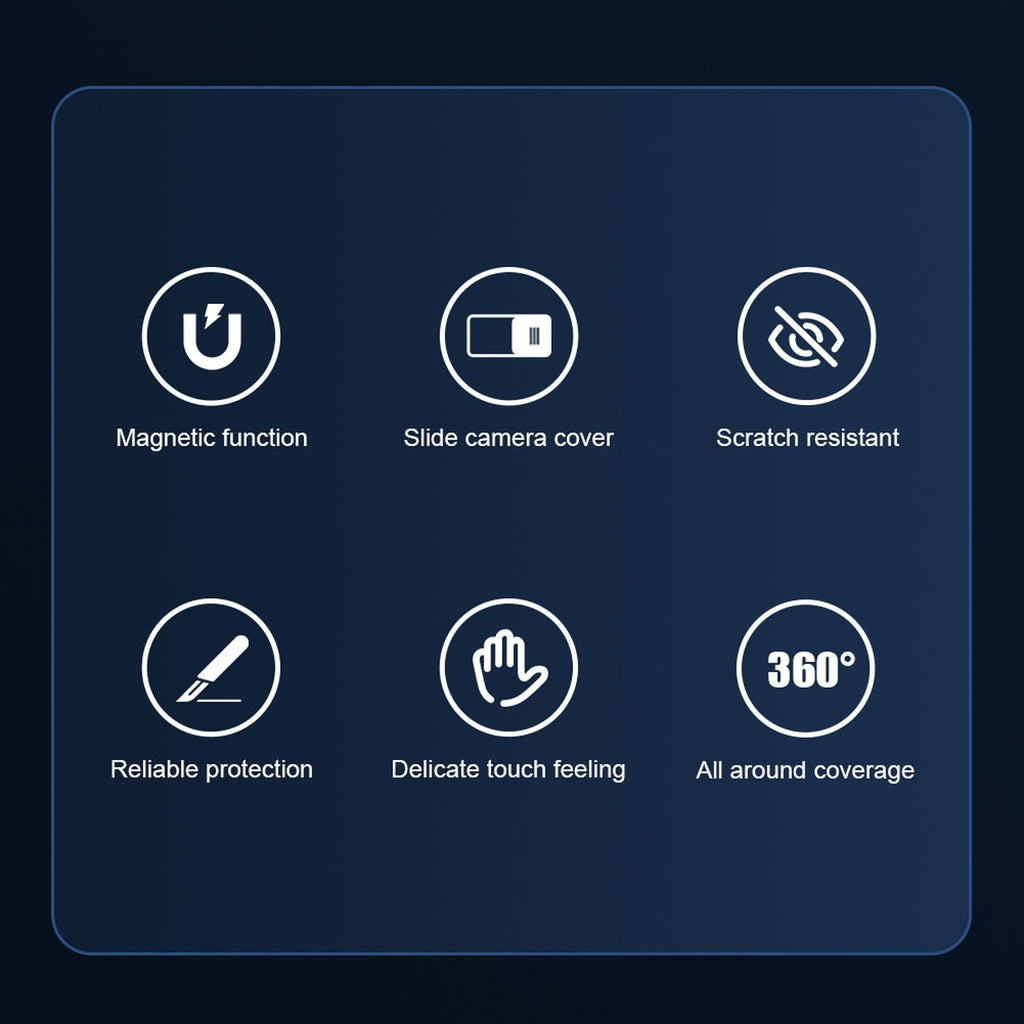 Nillkin CamShield Pro MagSafe dėklas iPhone 14 Plus – mėlynas