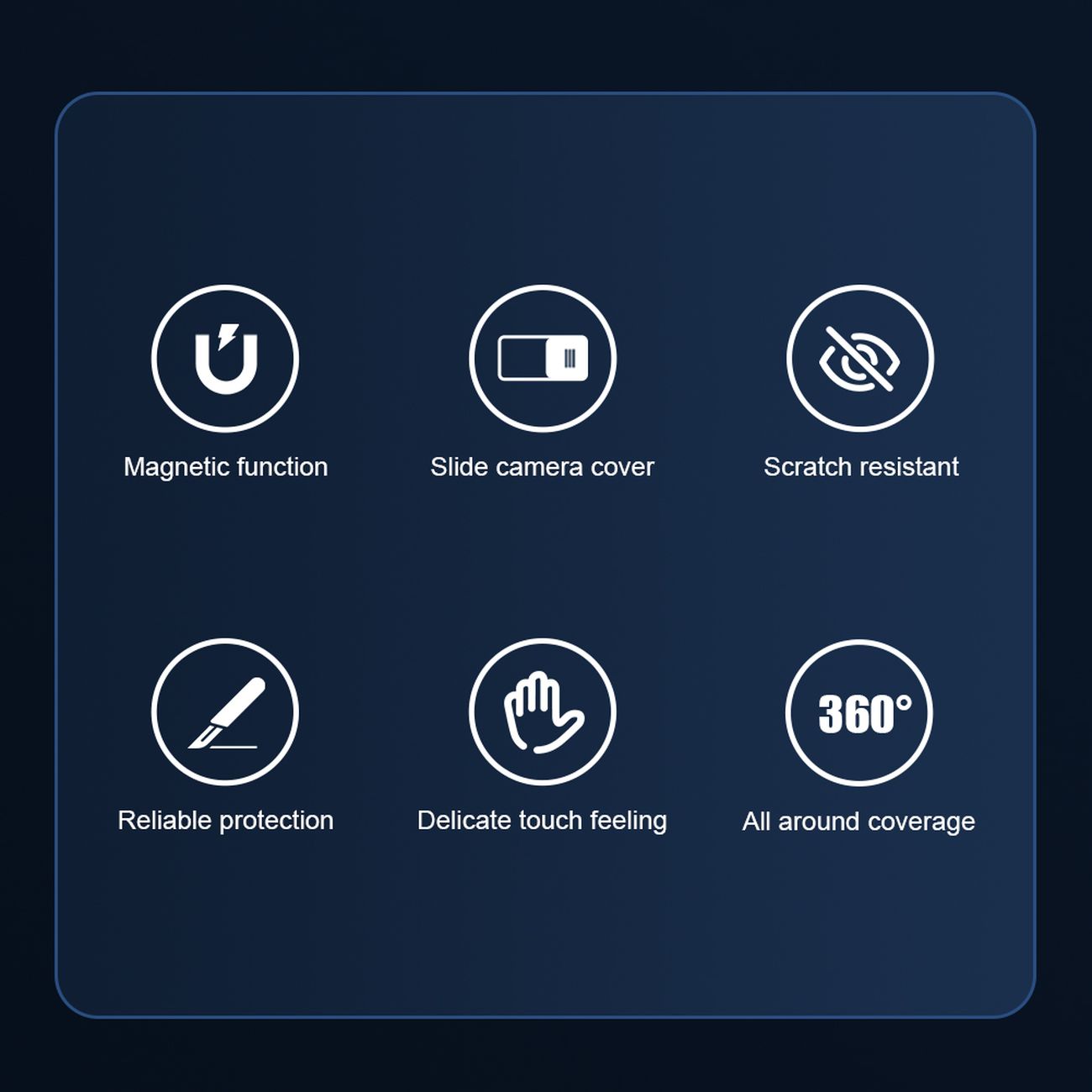 Nillkin CamShield Pro MagSafe dėklas iPhone 14 Plus – mėlynas