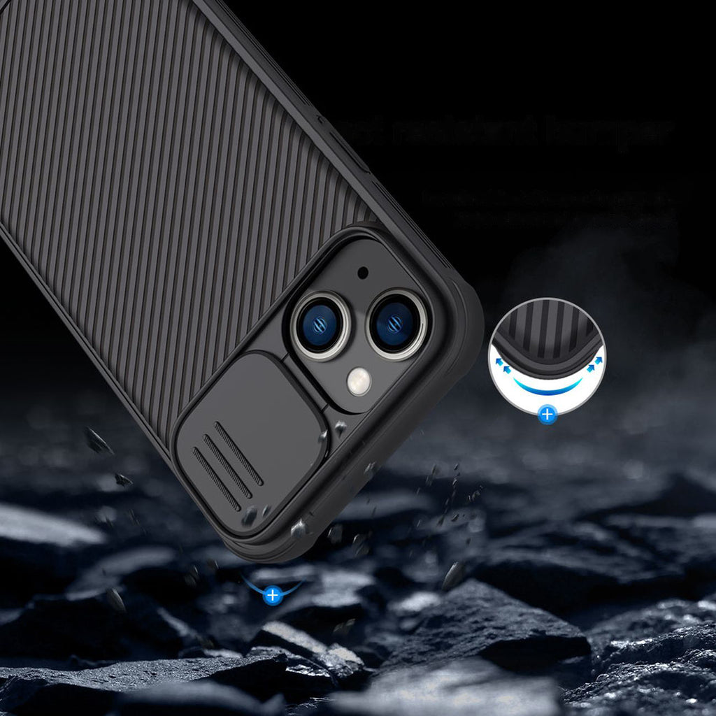 Nillkin CamShield Pro dėklas iPhone 14 Plus – juodas